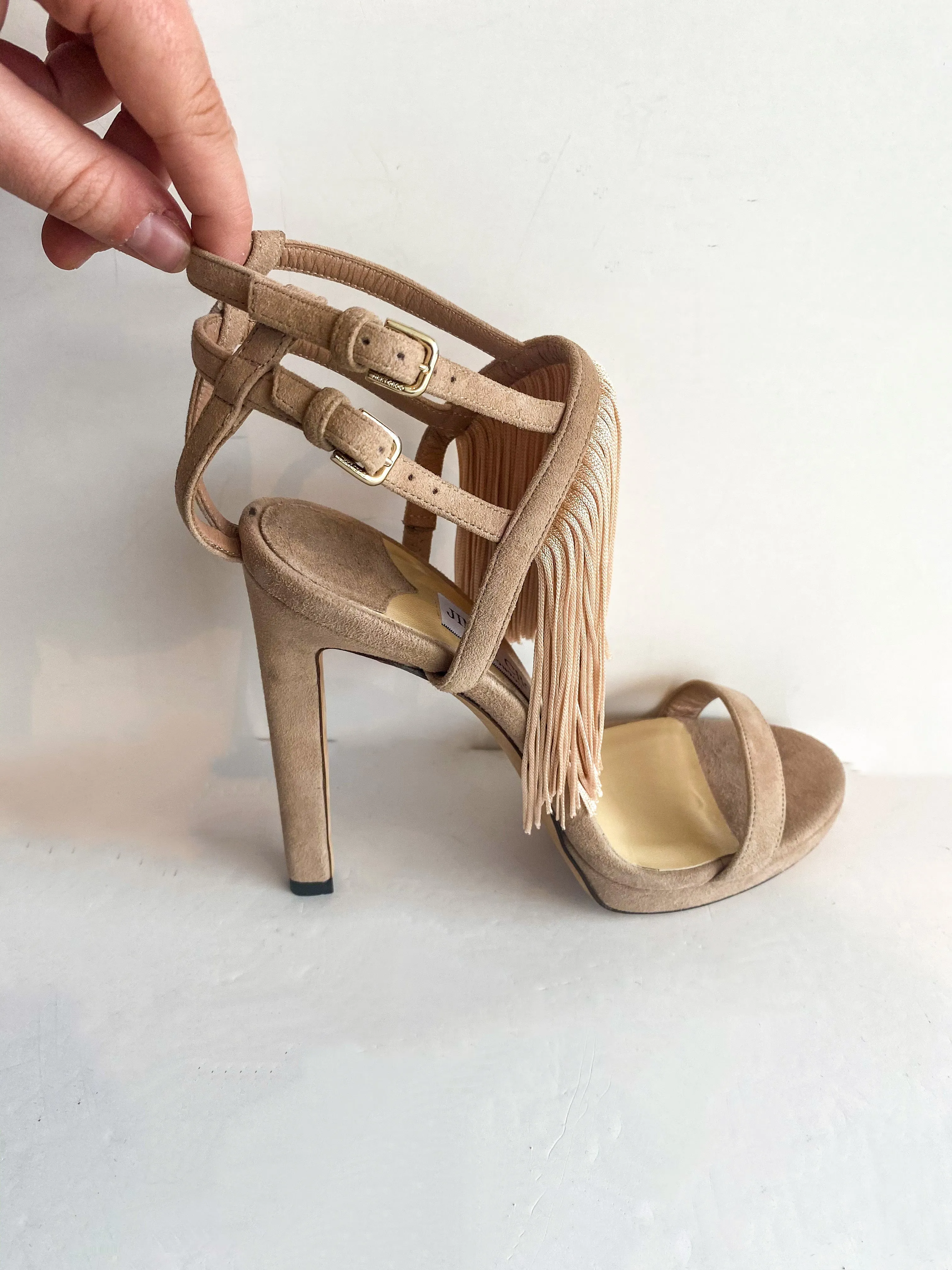 Jimmy Choo Farrah Fringe Heels