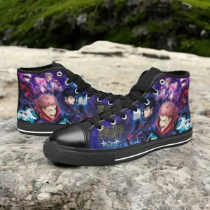 Jujutsu Kaisen Yuji Nobara Megumi Gojo Team Shoes High Top Sneakers for Kids and Adults