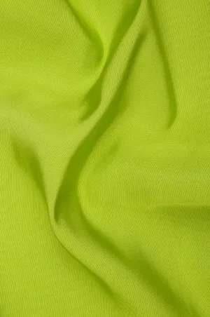 Lime Green Silk Faille Fabric