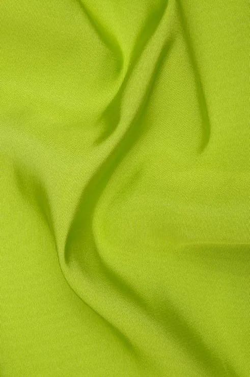 Lime Green Silk Faille Fabric
