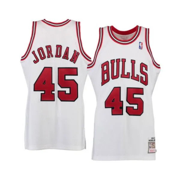 Michael Jordan Mitchell & Ness White 1994-95 Home Authentic Jersey