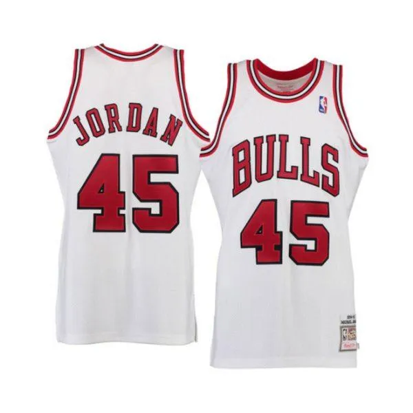 Michael Jordan Mitchell & Ness White 1994-95 Home Authentic Jersey