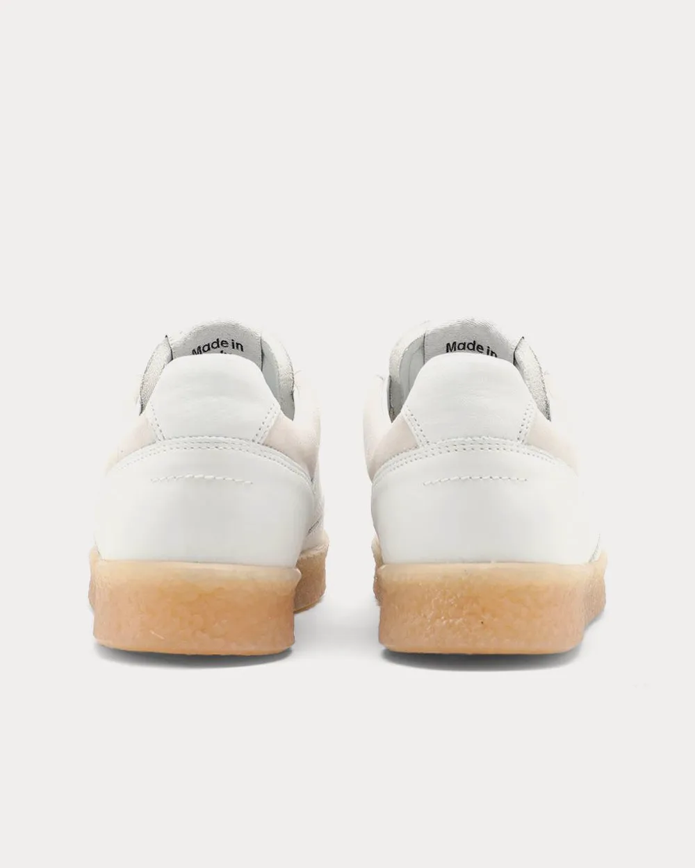 MM6 6 Court White Low Top Sneakers