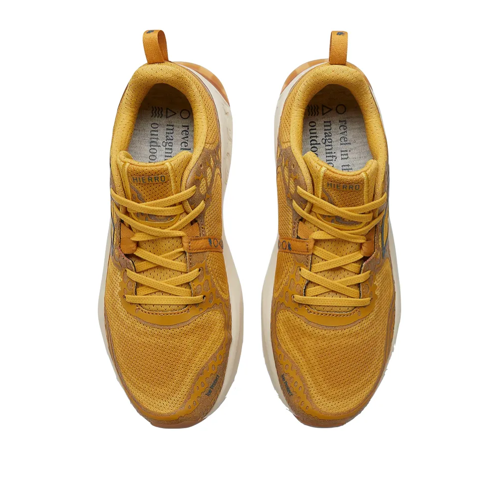 New Balance Men's Fresh Foam X Hierro v8 Sneaker (Butterscotch with Ginger Lemon and Deep Sea)