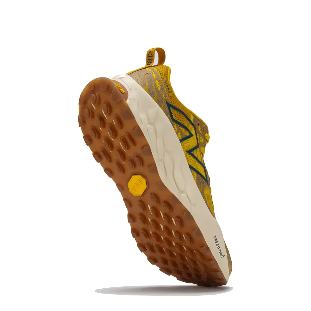 New Balance Men's Fresh Foam X Hierro v8 Sneaker (Butterscotch with Ginger Lemon and Deep Sea)