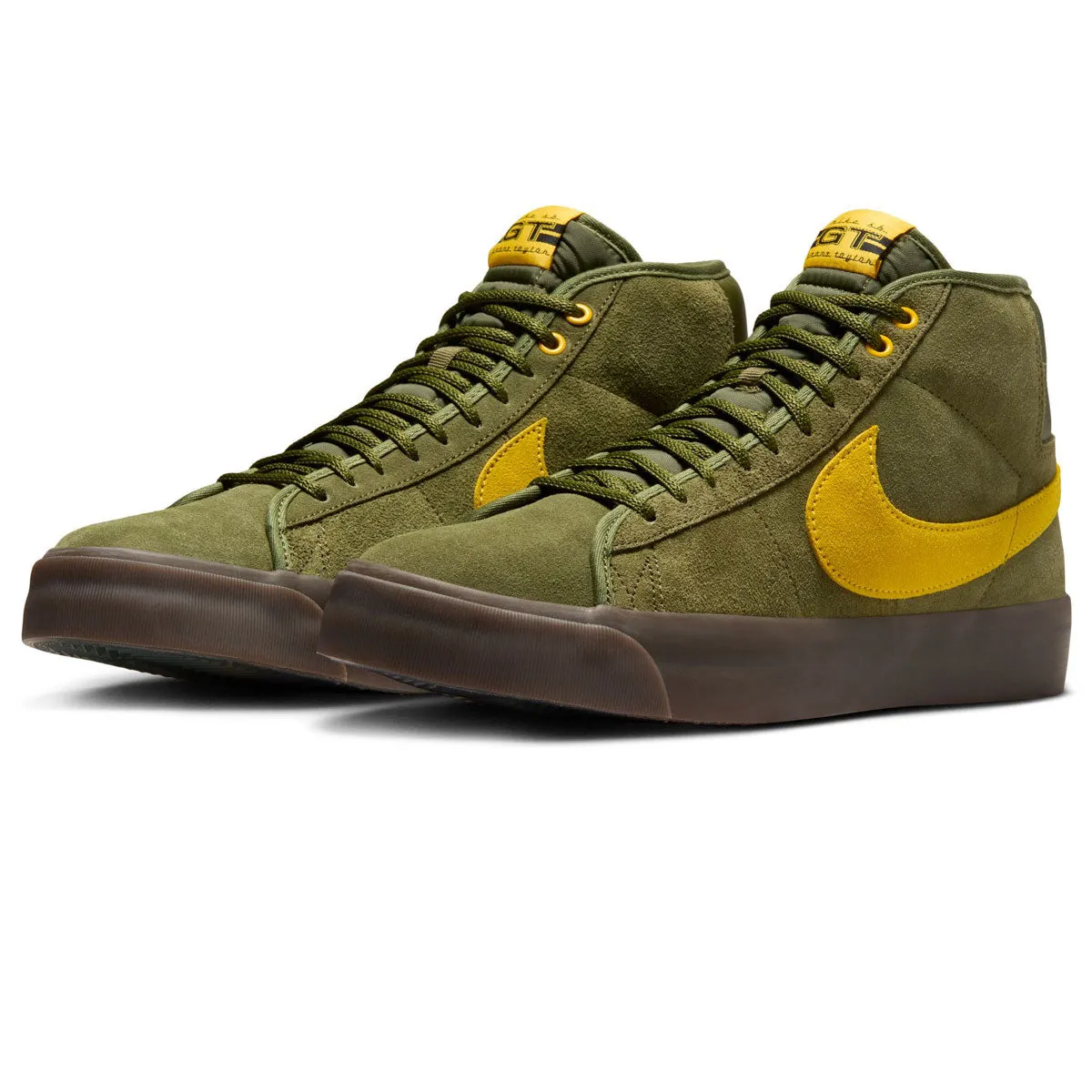 Nike SB x Anti-Hero Zoom Blazer Mid Shoes - Rough Green/Amarillo