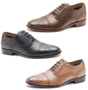 Red Tape Crick Hartwell Mens Lace Up Brogue 5 eye Leather Shoes