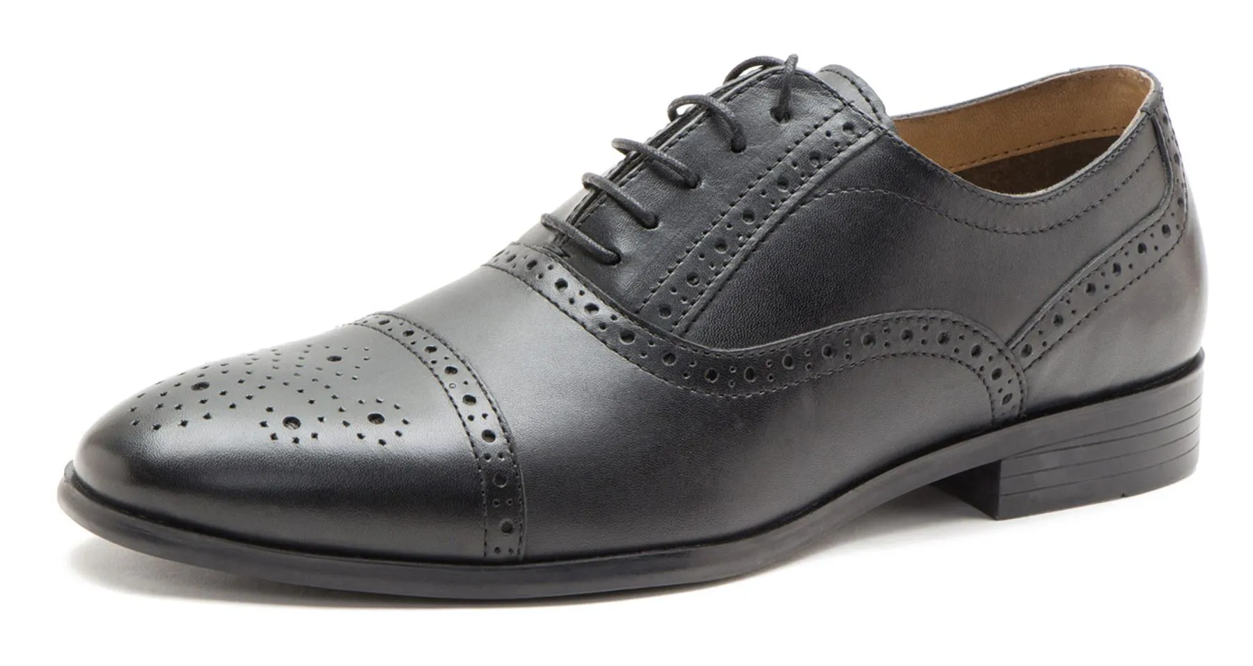 Red Tape Crick Hartwell Mens Lace Up Brogue 5 eye Leather Shoes