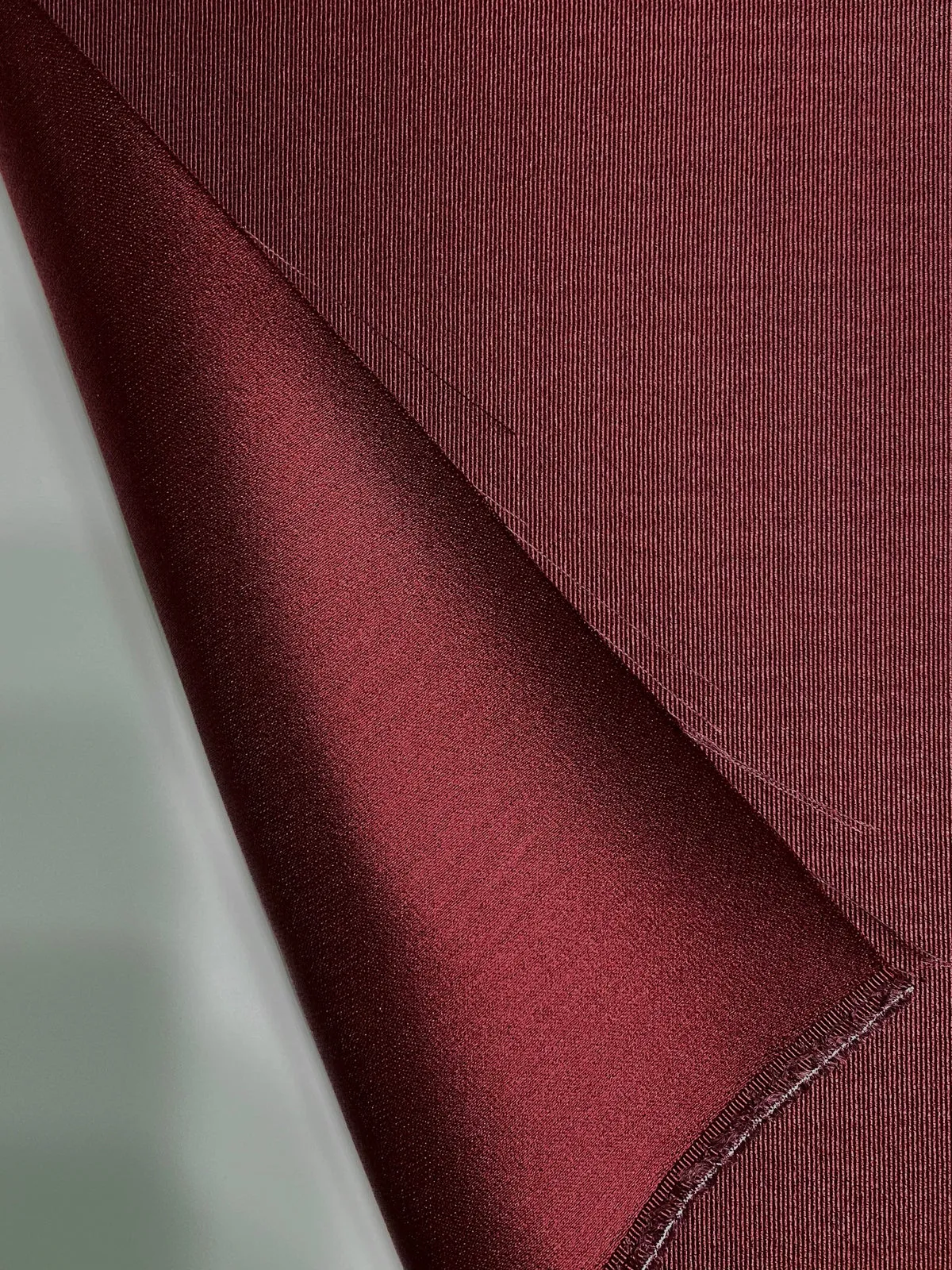 Rumba Red Italian Satin Faille Fabric