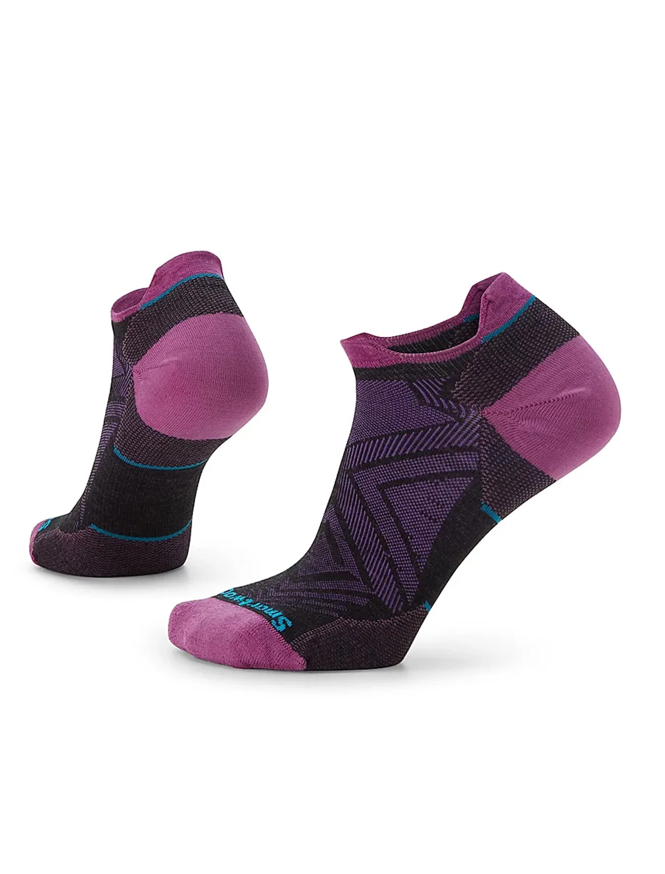 Run Zero Cushion Low Ankle, Charcoal/Orchid