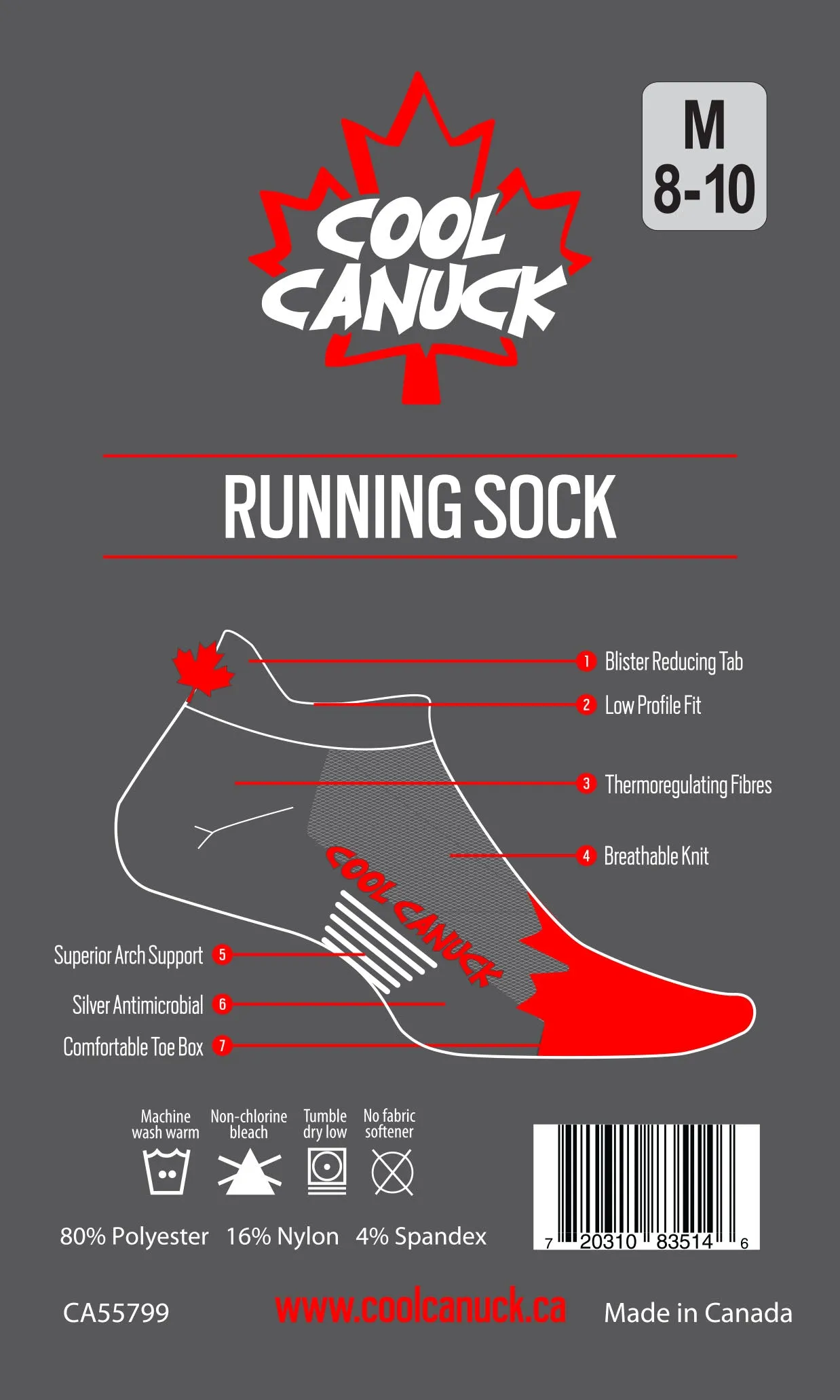 Running Socks, Cooling technology