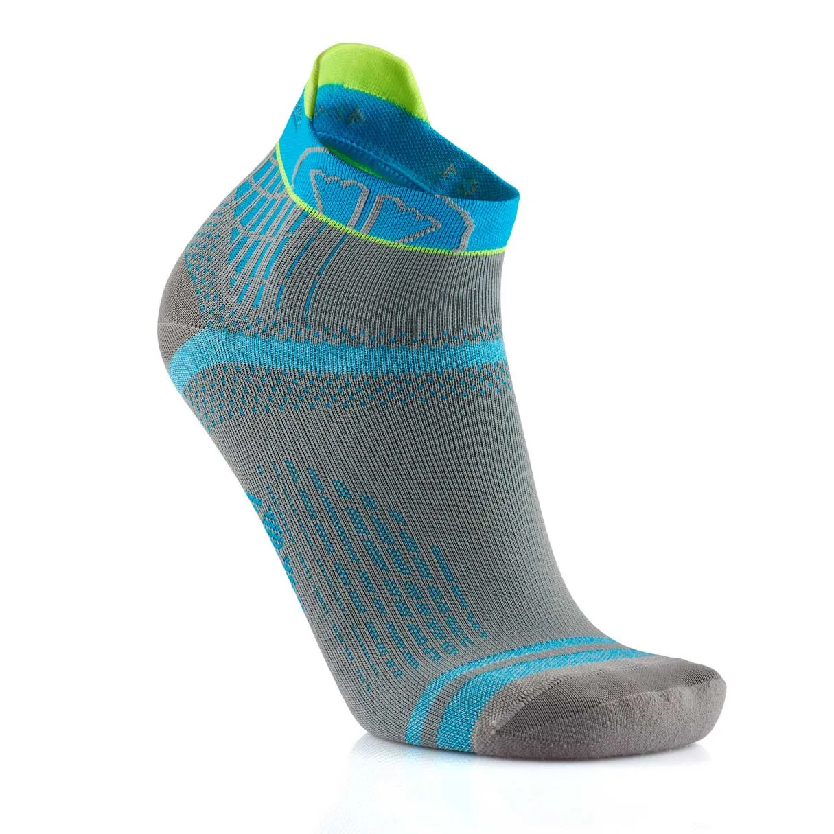 Running socks - Run Feel grey/turquoise