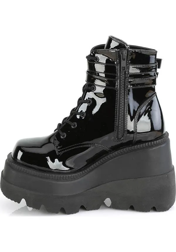 SHAKER-52 [Black Patent] | PLATFORM BOOTS [PREORDER]