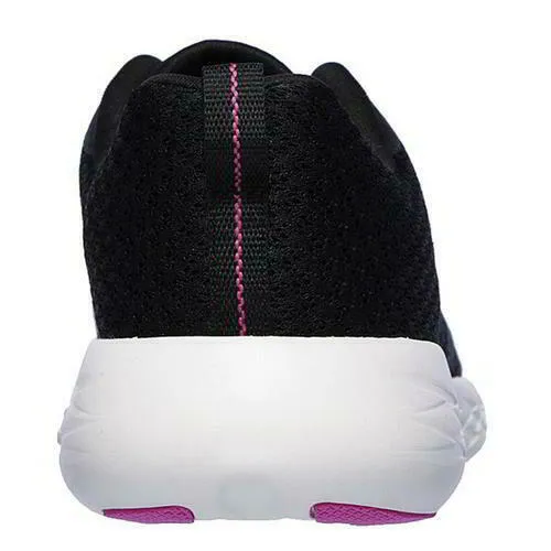 Skechers Go Run 600 Womens Ladies Black Running Trainers Walking Shoes Size 4-8