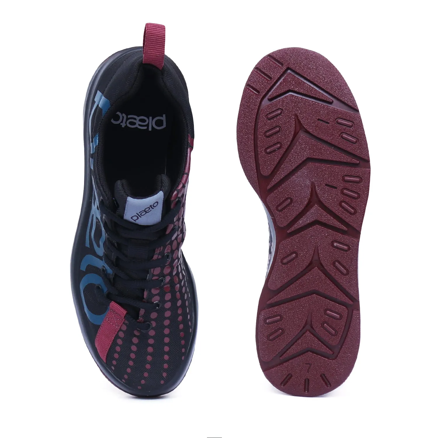 Slam Women's Sports Shoes - Black / Burgundy