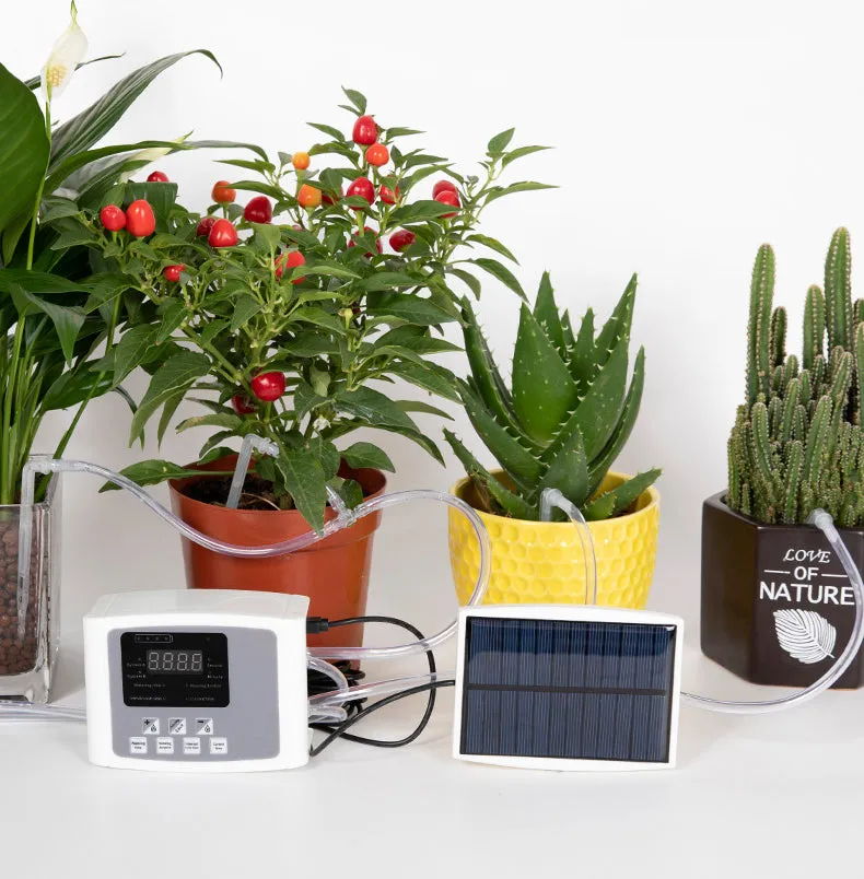 Solar Powered Automatic Digital Timer Watering System-Double Pump
