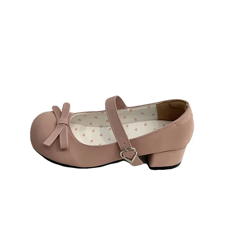 TAVIMART  -  Autumn Women Mary Jane Shoes Fashion Butterfly-knot Ladies Comfort Round Toe Low Heel Footwear