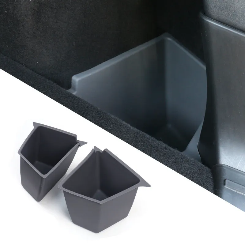 Tesla Model Y Rear Trunk Organizer Storage Boxes with Lids