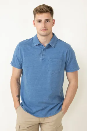 Thread & Supply William Polo Shirt for Men in Denim | T3516WDCTM-DENIM