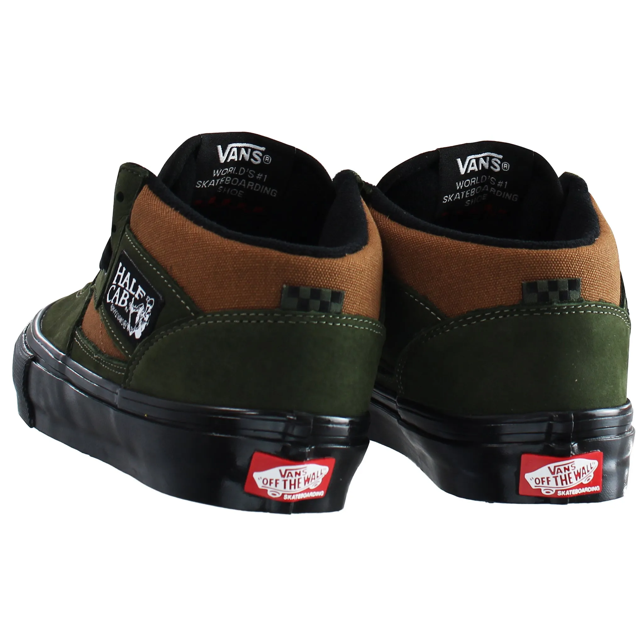 Vans Skate Half Cab Mens Dark Green Shoes