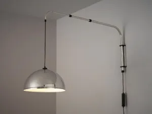 Wall-Mounted Adjustable Pendant Lamp in Metal