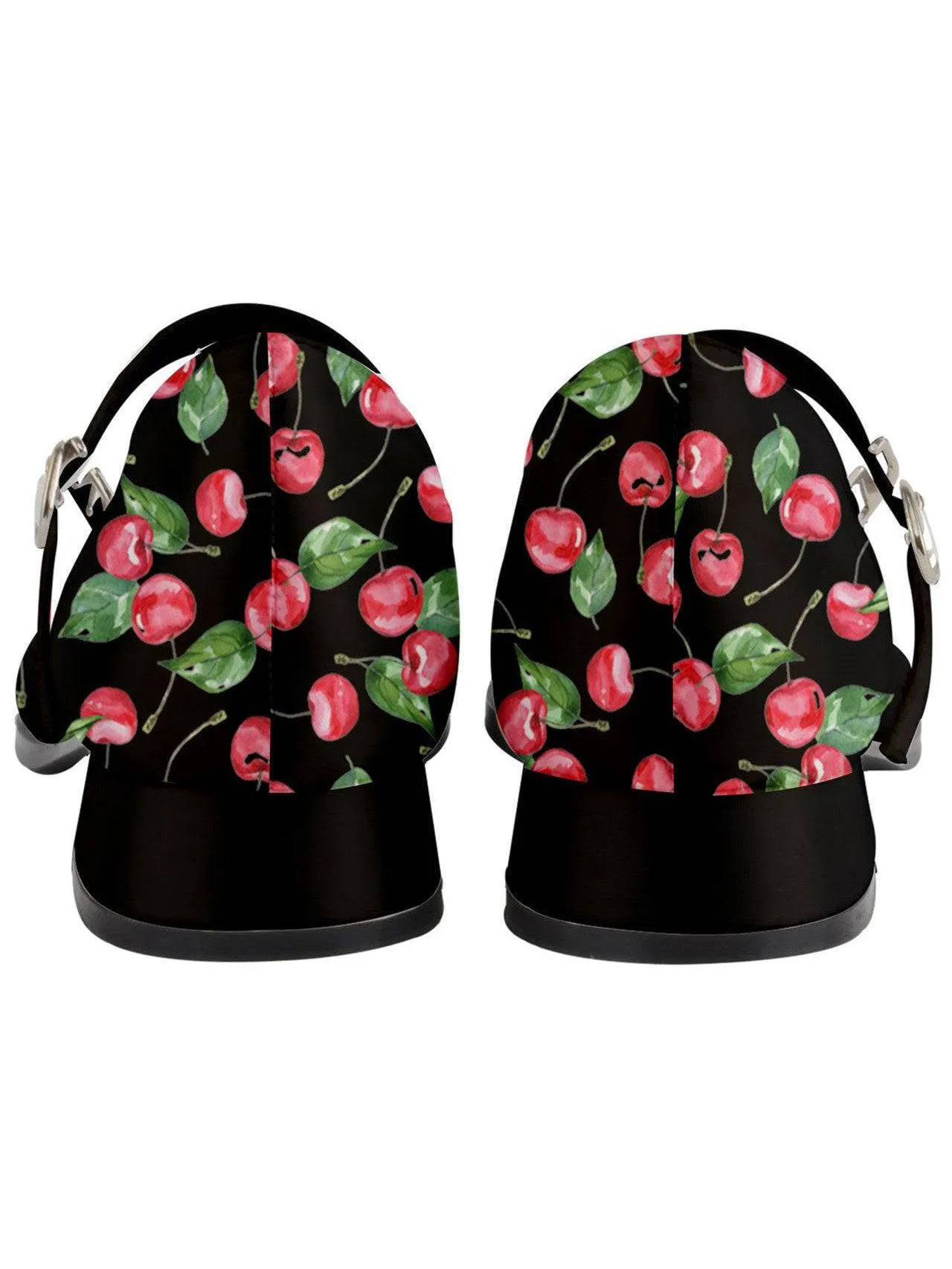 Watercolour Cherries Women's Mary Jane Shoes