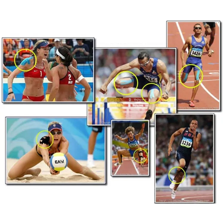 Waterproof Kinesiology Tape Sports Muscles Care Therapeutic Bandage, Size: 5m(L) x 5cm(W)(Magenta)