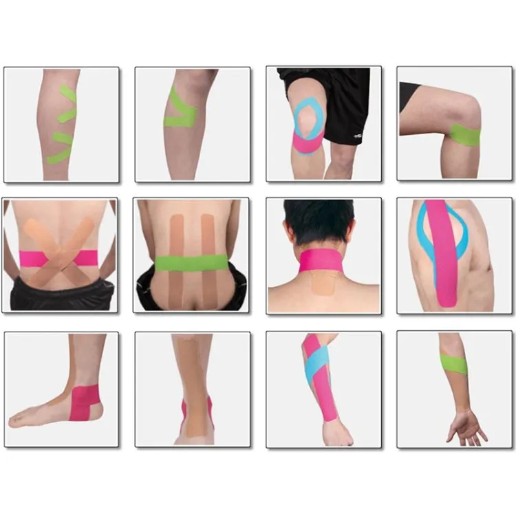 Waterproof Kinesiology Tape Sports Muscles Care Therapeutic Bandage, Size: 5m(L) x 5cm(W)(Magenta)