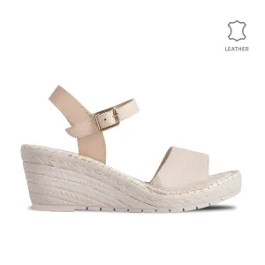 Wedge Gavi Beige Dots Leather