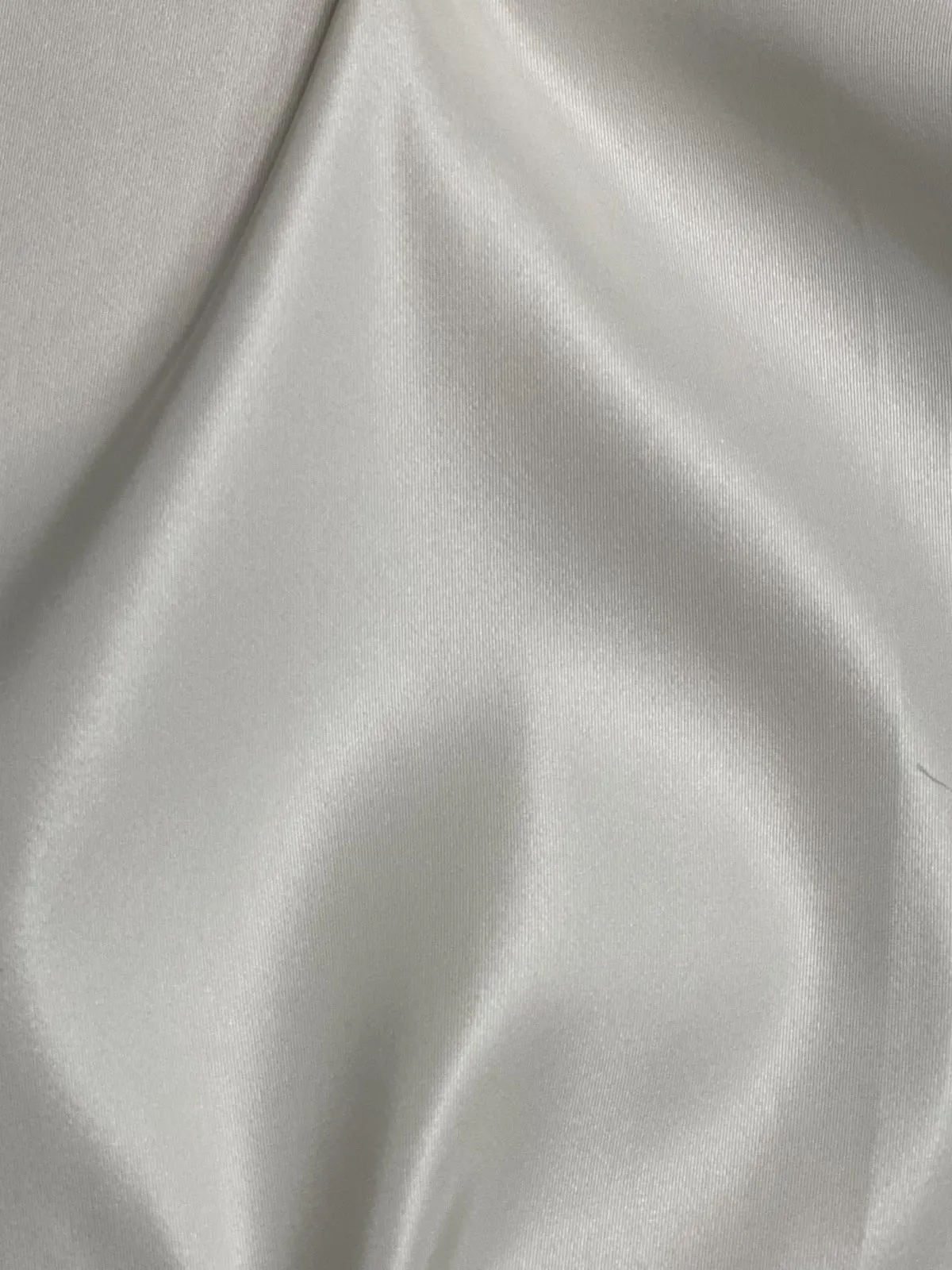 White Italian Satin Faille Fabric
