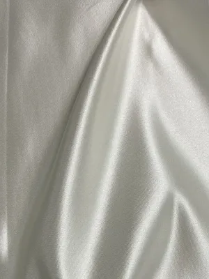 White Italian Satin Faille Fabric