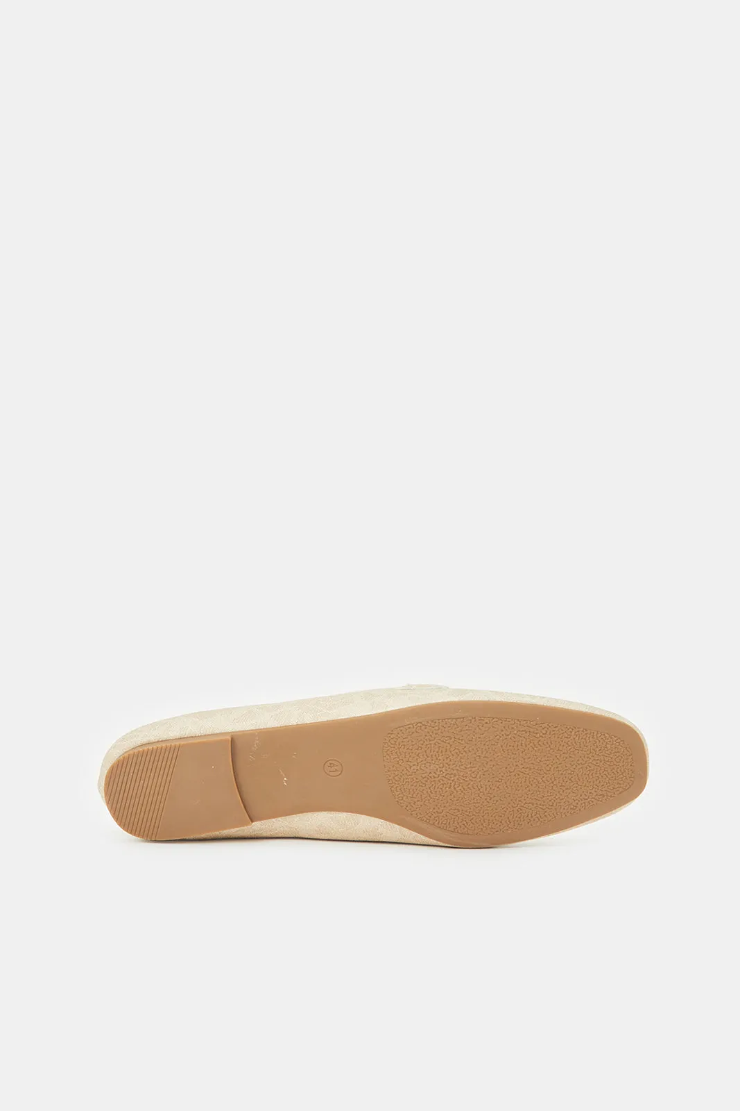 Women Ivory Loafer With Embellishment