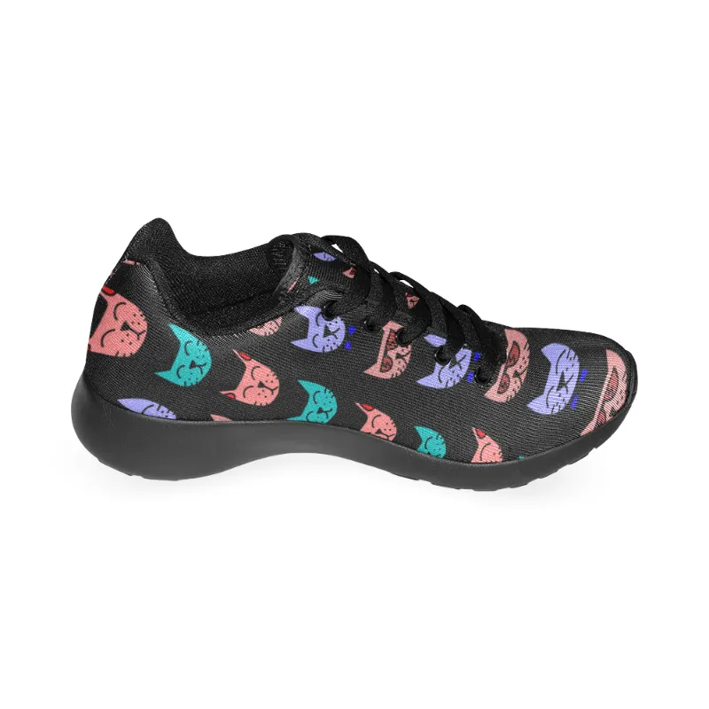Women Sneakers Personalized Cat Lover Shoes EVA Sole Meow Print Canvas Shoes