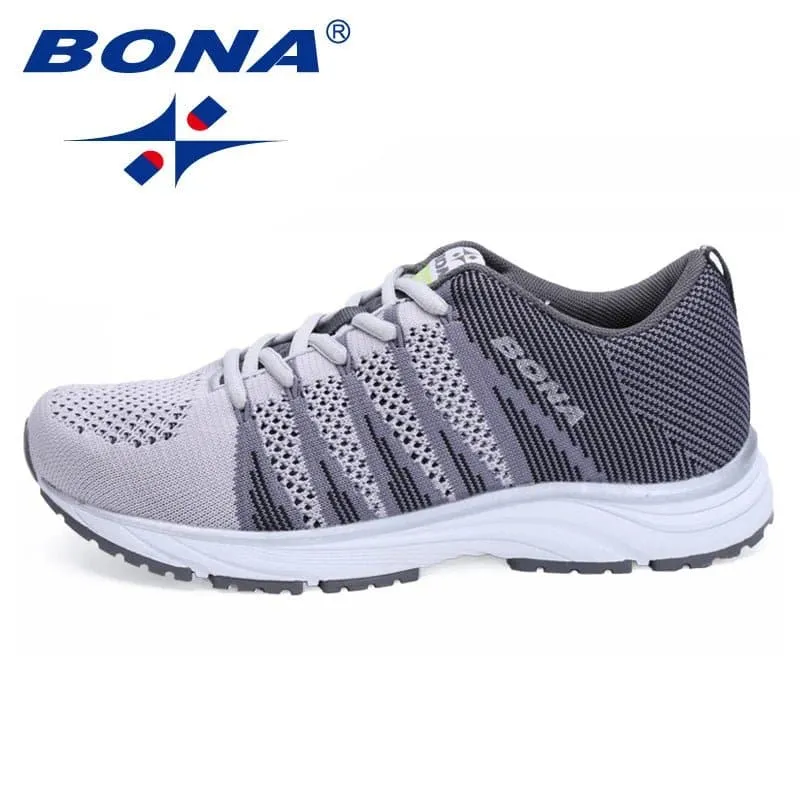 Women's Breathable Mesh Running Shoes - Lightweight and Stable for Marathon Distance - Bona 33631