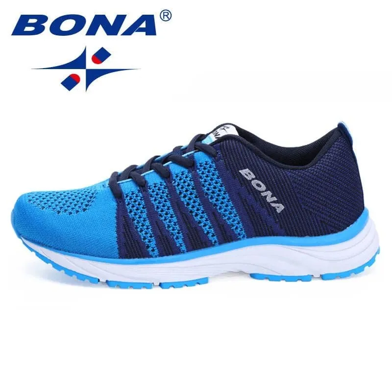 Women's Breathable Mesh Running Shoes - Lightweight and Stable for Marathon Distance - Bona 33631